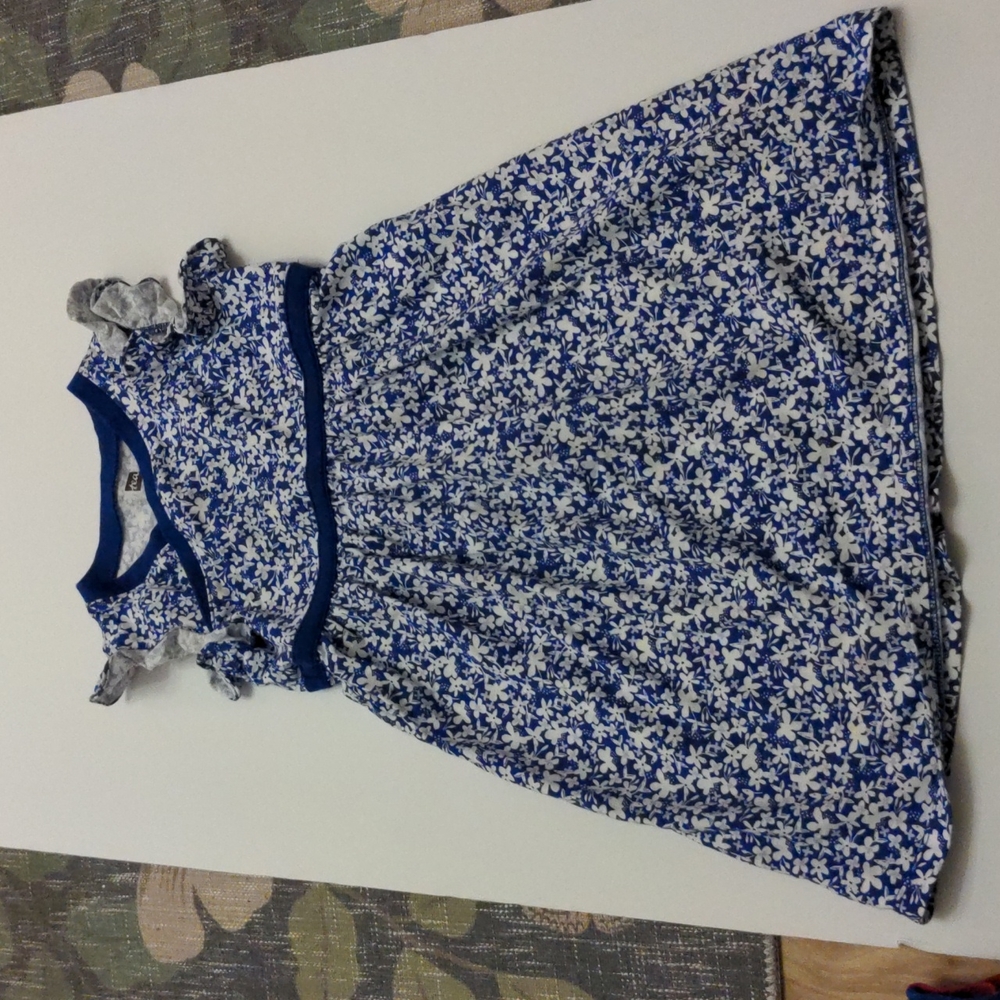 Tea collection blue floral dress